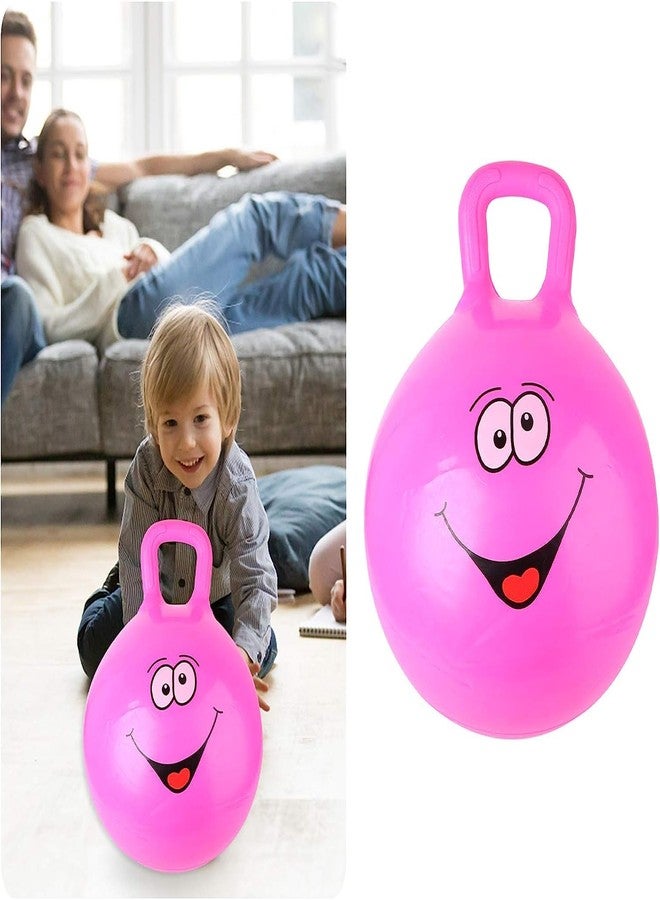 Earwig Rubber Hop Ball for Kids Ages 3-6 Year | Sit and Bounce Rubber for Boys Girls Toys | Balls for Kids | Bouncing Inflatable Sit and Bounce for Child - 65 CM (Pink) - Image 1
